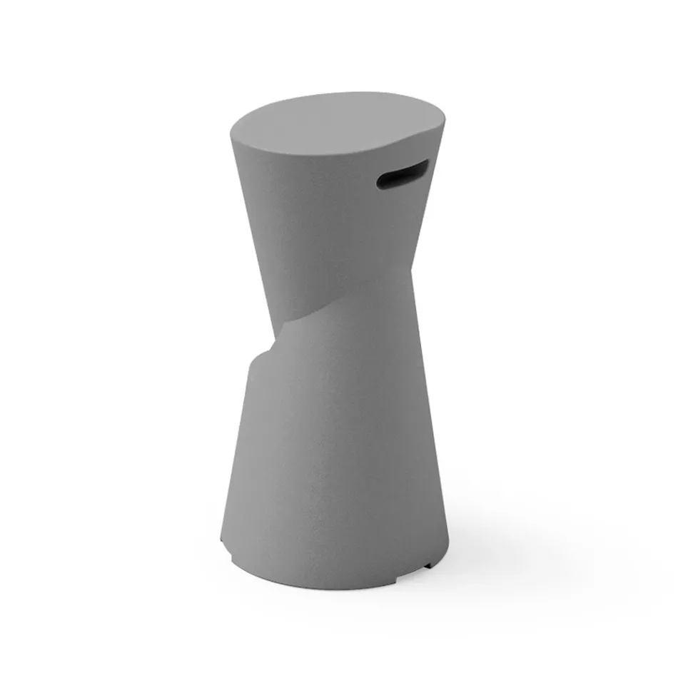 Outdoor-Hocker aus Polyethylen 7 Farben Made in Italy - Creme  Viadurini