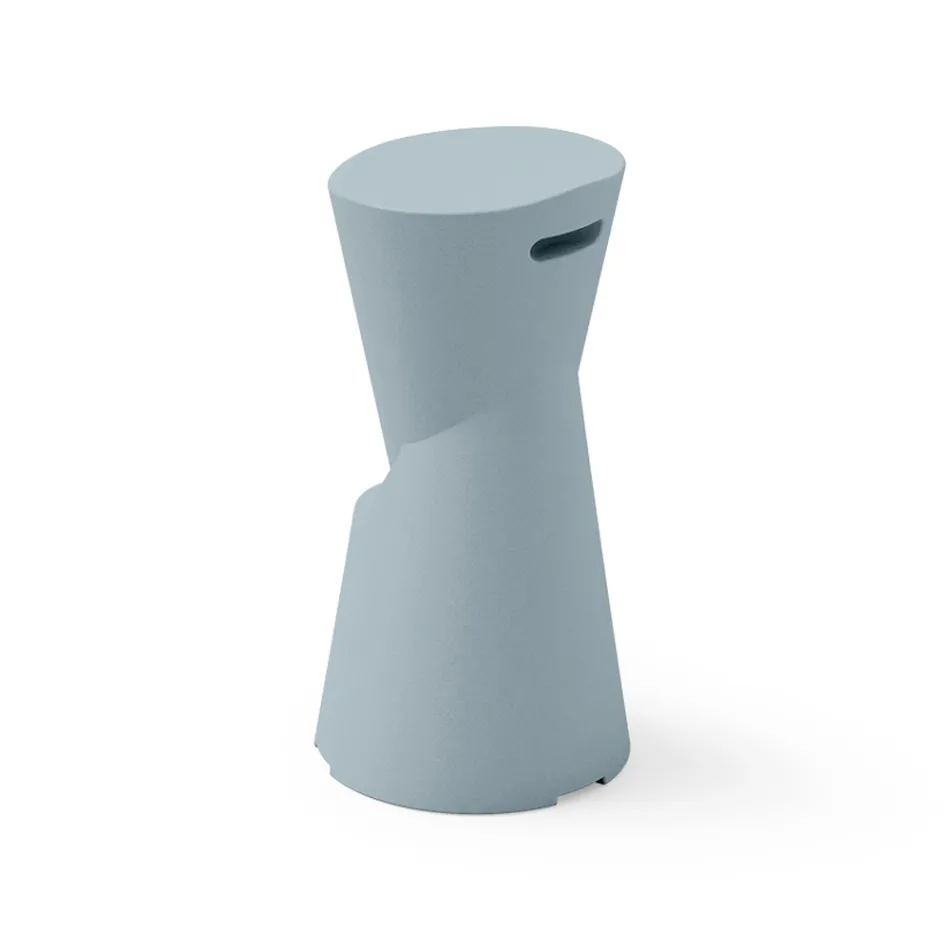 Outdoor-Hocker aus Polyethylen 7 Farben Made in Italy - Creme  Viadurini