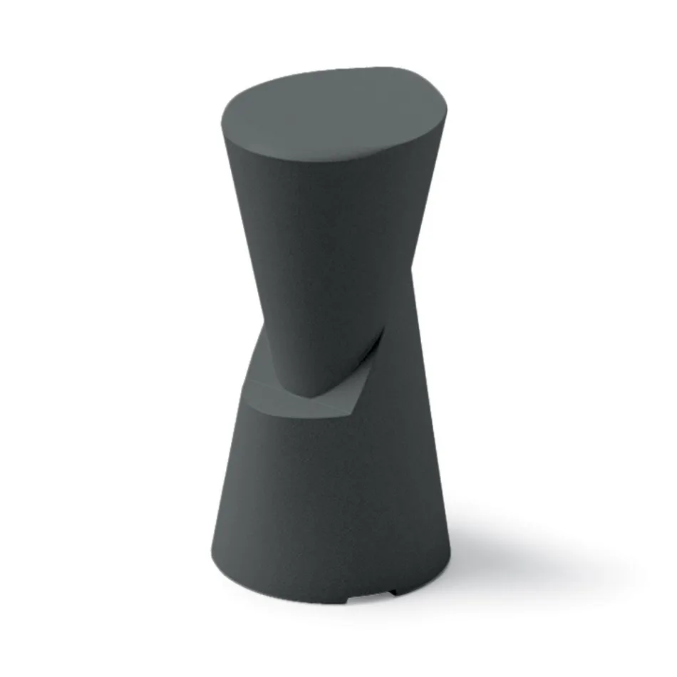 Außenhocker aus Polyethylen 7 Farben Made in Italy - Creme Viadurini