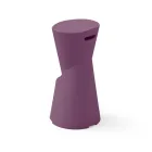 Outdoor-Hocker aus Polyethylen 7 Farben Made in Italy - Creme  Viadurini