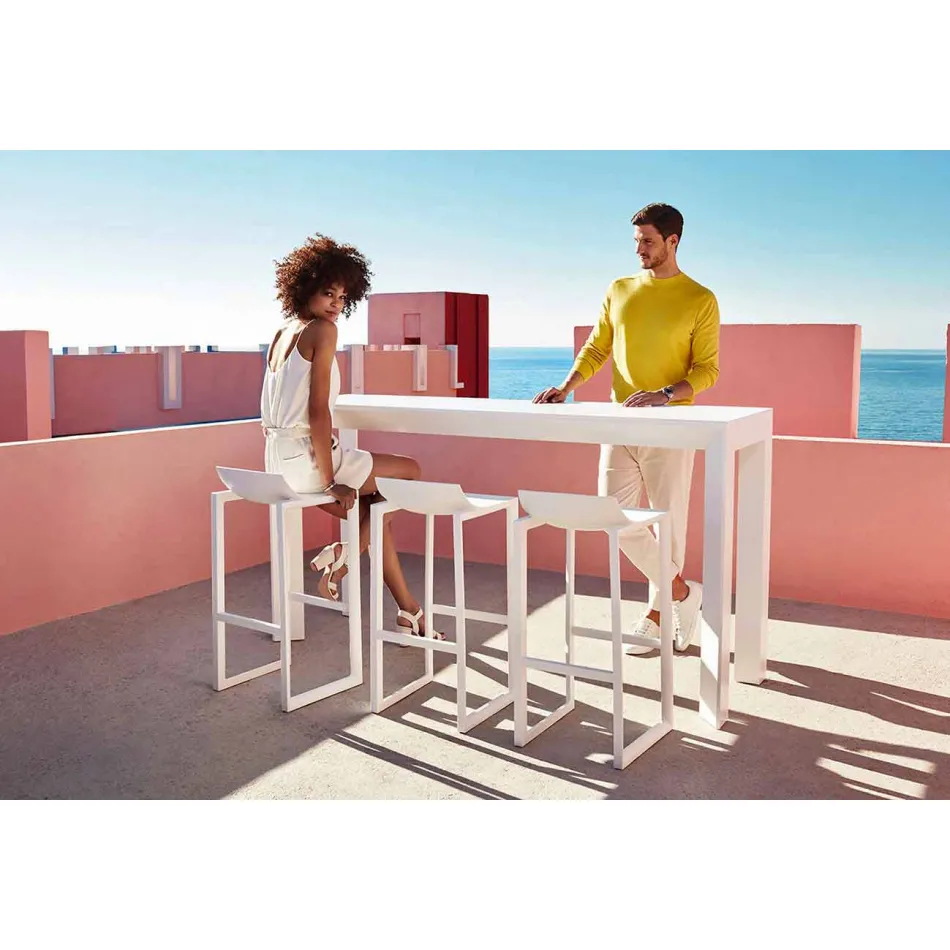 Wall Street Vondom Outdoor-Hocker aus Polypropylen und Glasfaser Viadurini
