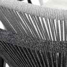 Stapelbarer Gartenhocker aus Aluminium und technischem Stoff - Smart von Varaschin Viadurini