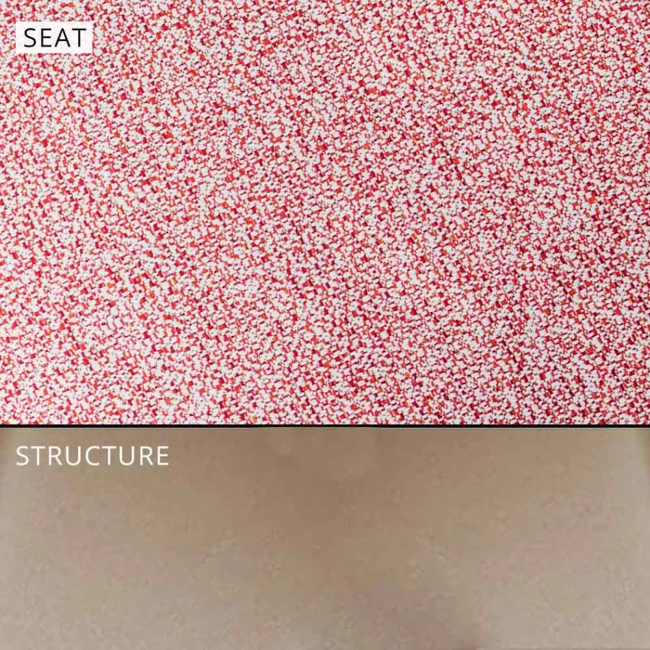 Outdoor-Designhocker aus hochwertigem Aluminium, 3-teilig - Filomena Viadurini