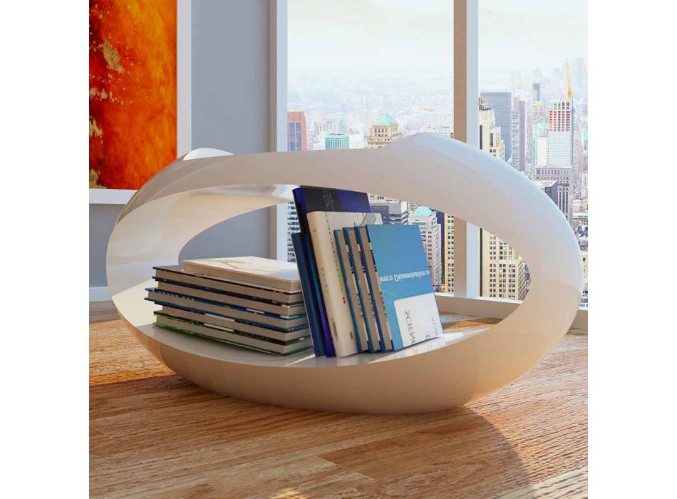 Design Stuhl mit integrierter Bibliothek Ellix made in Italy Viadurini