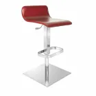 Design Hocker mit verstellbarem Sitz und Inigo Chromgestell Viadurini