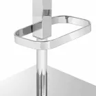 Drehhocker mit moderner Rückenlehne Gord, H 113 cm Viadurini