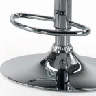 Drehhocker mit Rückenlehne in verschiedenen Größen, hergestellt in Italien – Parma Viadurini