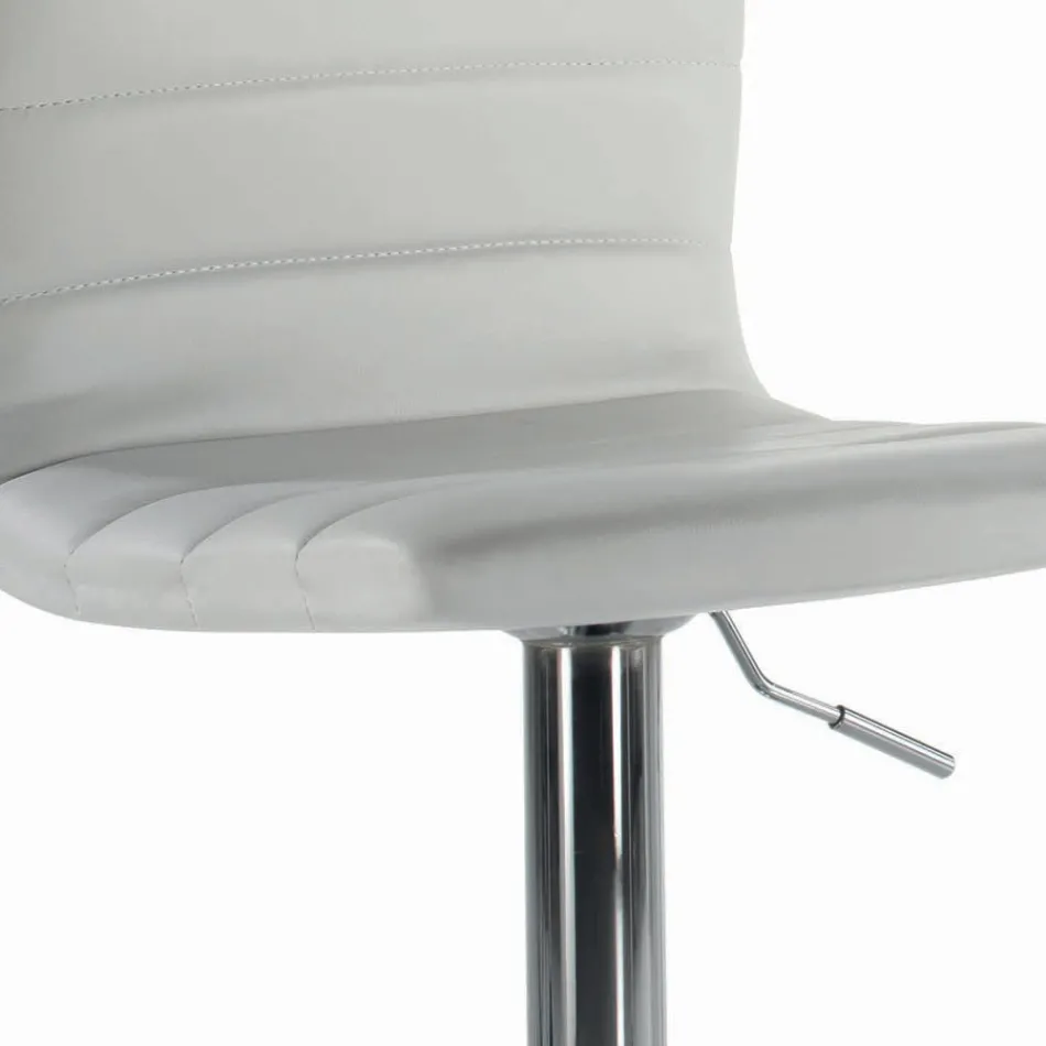 Drehhocker mit Rückenlehne in verschiedenen Größen, hergestellt in Italien – Parma Viadurini