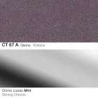 Drehbarer Hocker aus Stoff und Stahl mit Gasfeder Made in Italy - Marchesi Viadurini