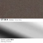 Drehbarer Hocker aus Stoff und Stahl mit Gasfeder Made in Italy - Marchesi Viadurini