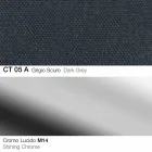 Drehbarer Hocker aus Stoff und Stahl mit Gasfeder Made in Italy - Marchesi Viadurini