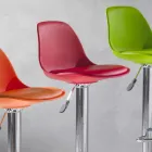 Hocker aus Polypropylen, modernes Design und Liftable - Pink Viadurini