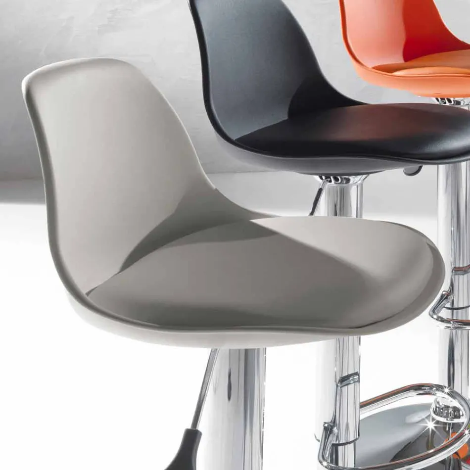 Hocker aus Polypropylen, modernes Design und Liftable - Pink Viadurini