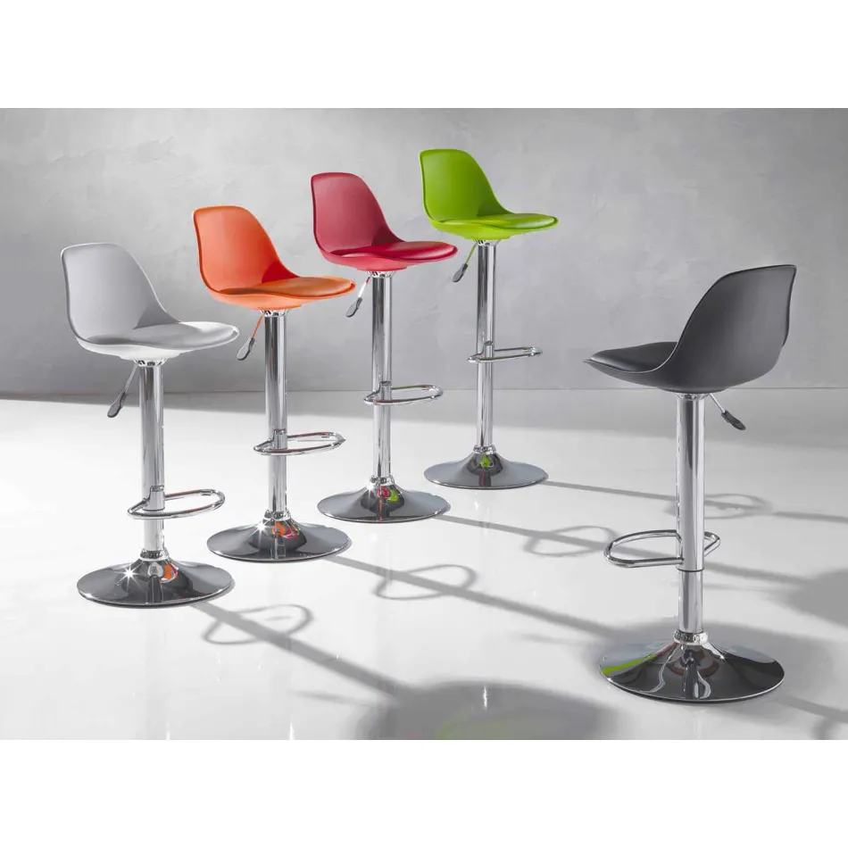 Hocker aus Polypropylen, modernes Design und Liftable - Pink Viadurini