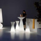 Leuchtender Außenhocker aus Polyethylen mit LED Made in Italy - Desmond Viadurini