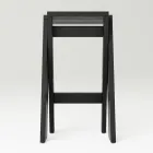 Klappbarer und stapelbarer Hocker aus massiver Esche – Write Viadurini