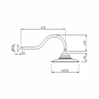 Klassischer Stahlduschkopf mit Messingduscharm Made in Italy - Jeko Viadurini