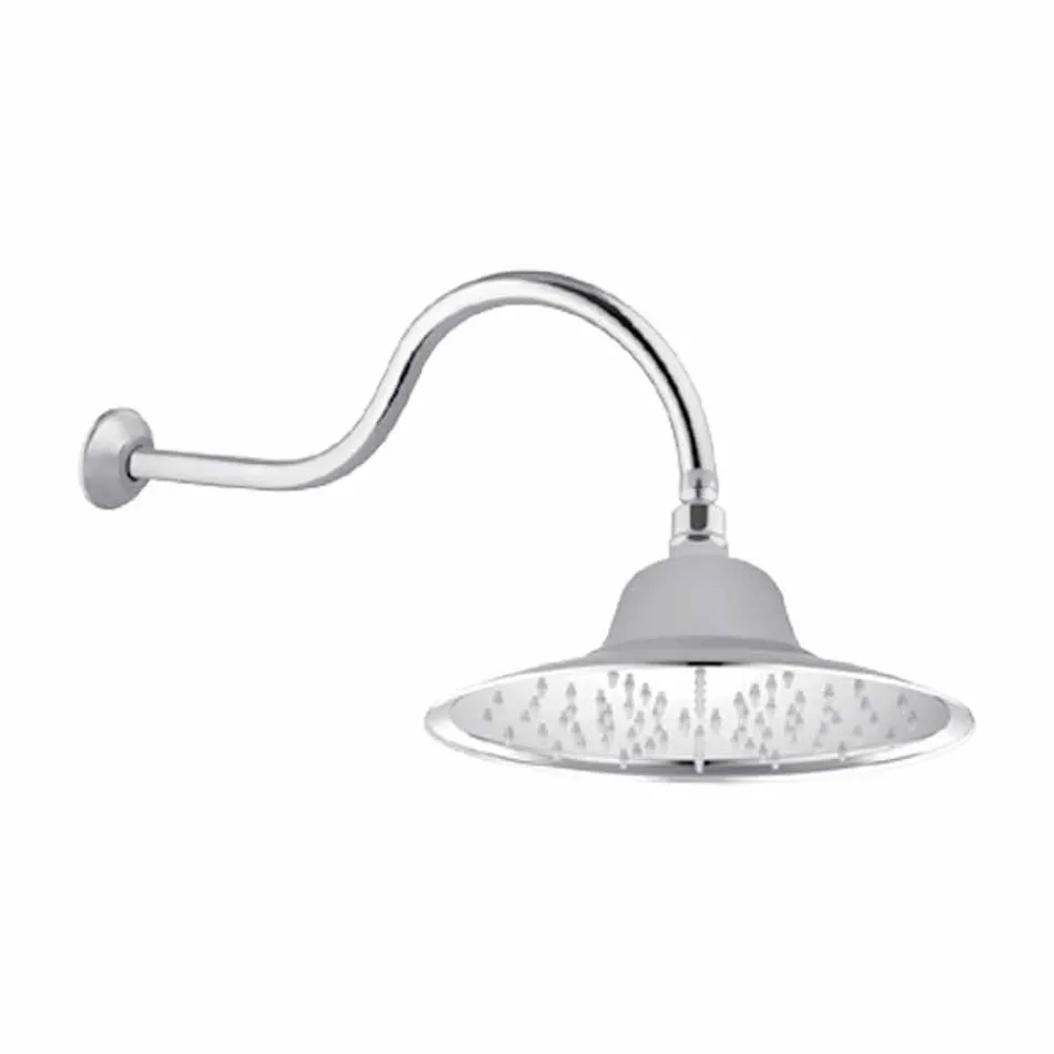 Klassischer Stahlduschkopf mit Messingduscharm Made in Italy - Jeko Viadurini