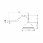 Anti-Kalk-Duschkopf aus Stahl und klassischem Messing Made in Italy - Mingo Viadurini