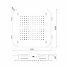 Single Jet Decken-Duschkopf aus Edelstahl Made in Italy - Elcan Viadurini