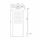 Duschkopf aus Edelstahl mit Regenstrahl Made in Italy - Fiordo Viadurini