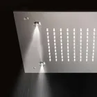 Quadratischer Duschkopf aus Edelstahl mit Verneblern Made in Italy - Selmo Viadurini