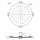 Duschkopf mit runder Decke aus modernem Stahl Made in Italy - Damian Viadurini