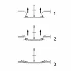Duschkopf mit runder Decke aus modernem Stahl Made in Italy - Damian Viadurini