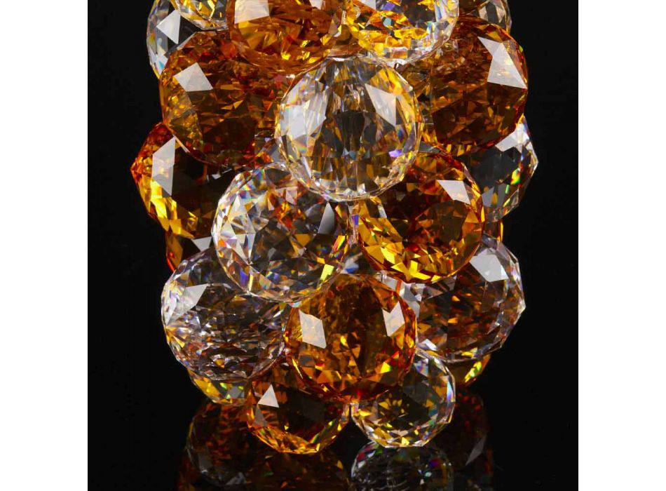 Dekoratives ananasförmiges Kristallornament Made in Italy - Ananas Viadurini