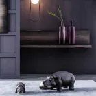 Keramik Ornamente in Nilpferdform, Made in Italy - Savage Viadurini