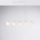 Lackierte Eisen-Pendelleuchte, hergestellt in Italien, für die Inneneinrichtung - Berlin Viadurini