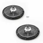 Moderne Untersetzer aus farbigem Marmor Made in Italy, 2 Stück - Nessa Viadurini