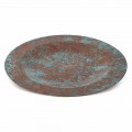 Handverzinntes Grünes oder Braunes Kupfer Tischset 6 Stück 28 cm - Rocho