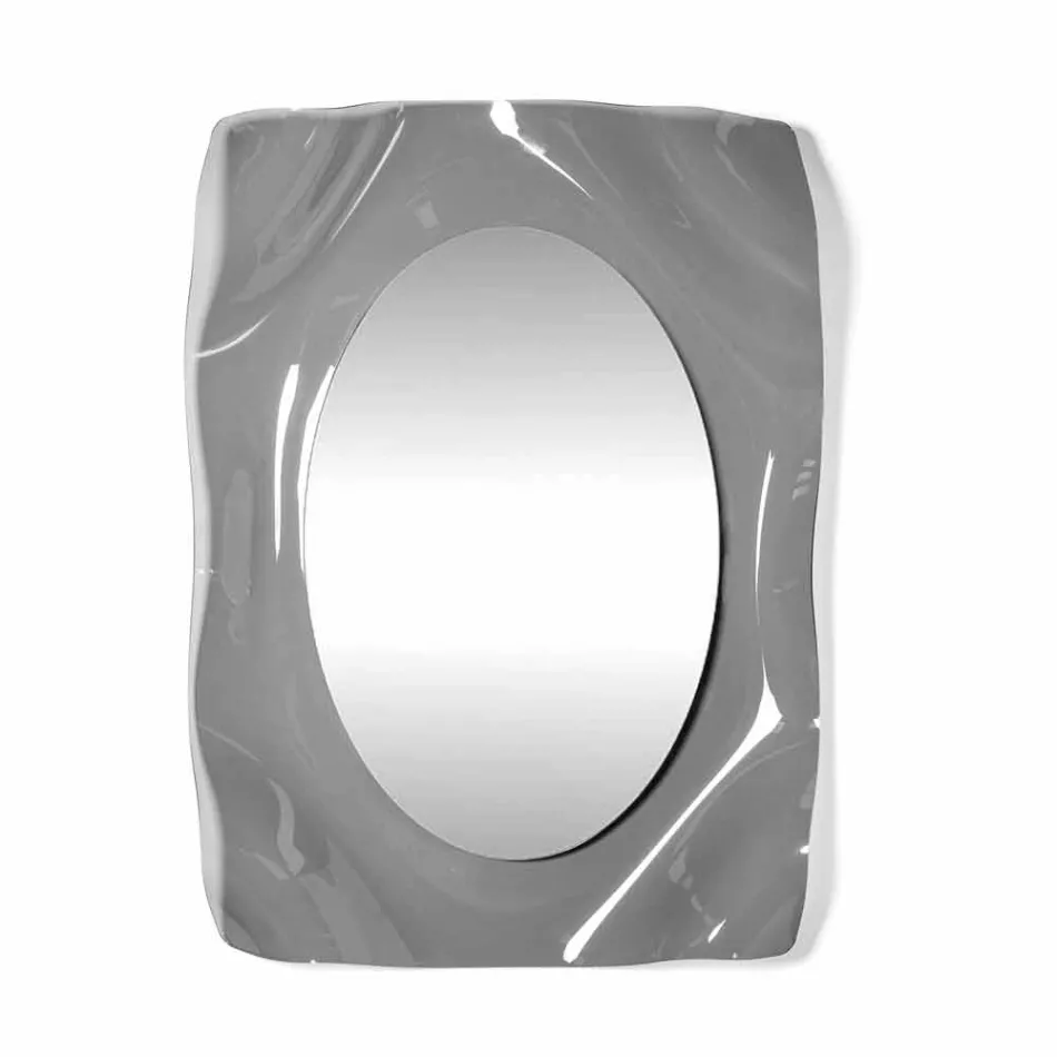 Moderner Wandspiegel der Diva geraucht, hergestellt in Italien Viadurini