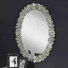 Moderner handgemachter Tannenholz-Wandspiegel hergestellt in Italien Filippo Viadurini