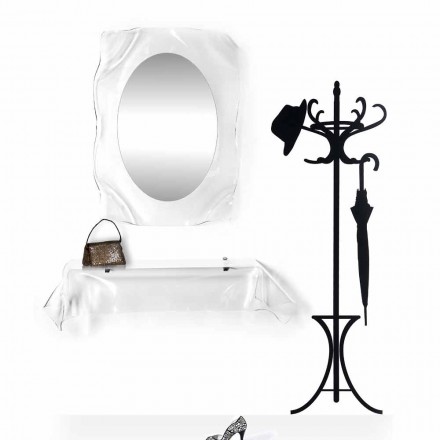 Modernes Design transparenter Wandspiegel Diva, made in Italy Viadurini