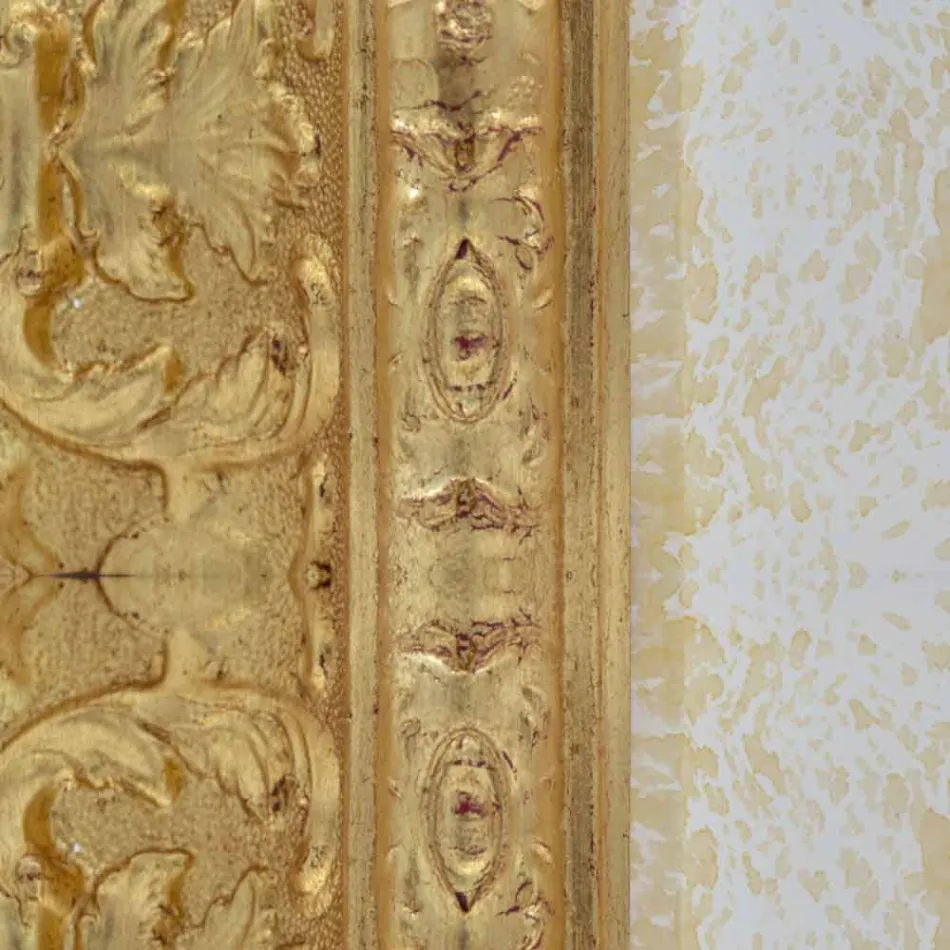 Wandspiegel aus rechteckigem Holz made in Italy Raphael Viadurini