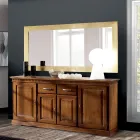 Spiegel mit Rahmen in verschiedenen Ausführungen, hergestellt in Italien – Belenus Viadurini