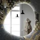 Spiegel mit umkehrbarer LED-Hintergrundbeleuchtung Made in Italy - Talk Viadurini