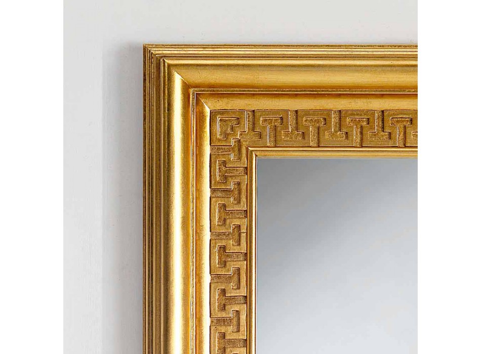 Spiegel Designer Wand mit Holzrahmen Viva, 96x132 cm Viadurini