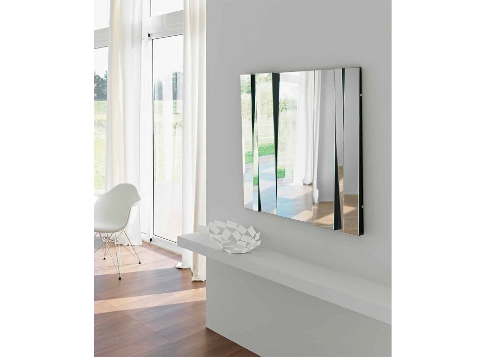 Modernes Design Glas- und Metallwandspiegel Made in Italy - Pallino Viadurini