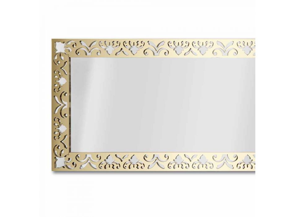 Wandspiegel aus Plexiglas Gold Silber oder Bronze mit Rahmen - Nektar Viadurini