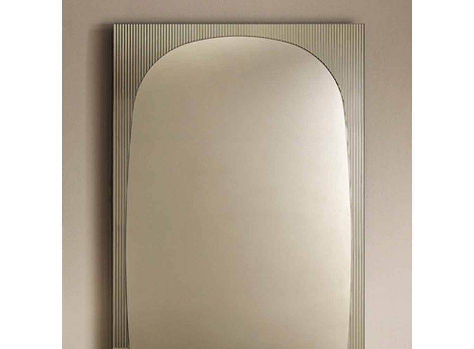Moderner Wandspiegel mit bronzefarbenem Spiegel Made in Italy - Bandolero Viadurini