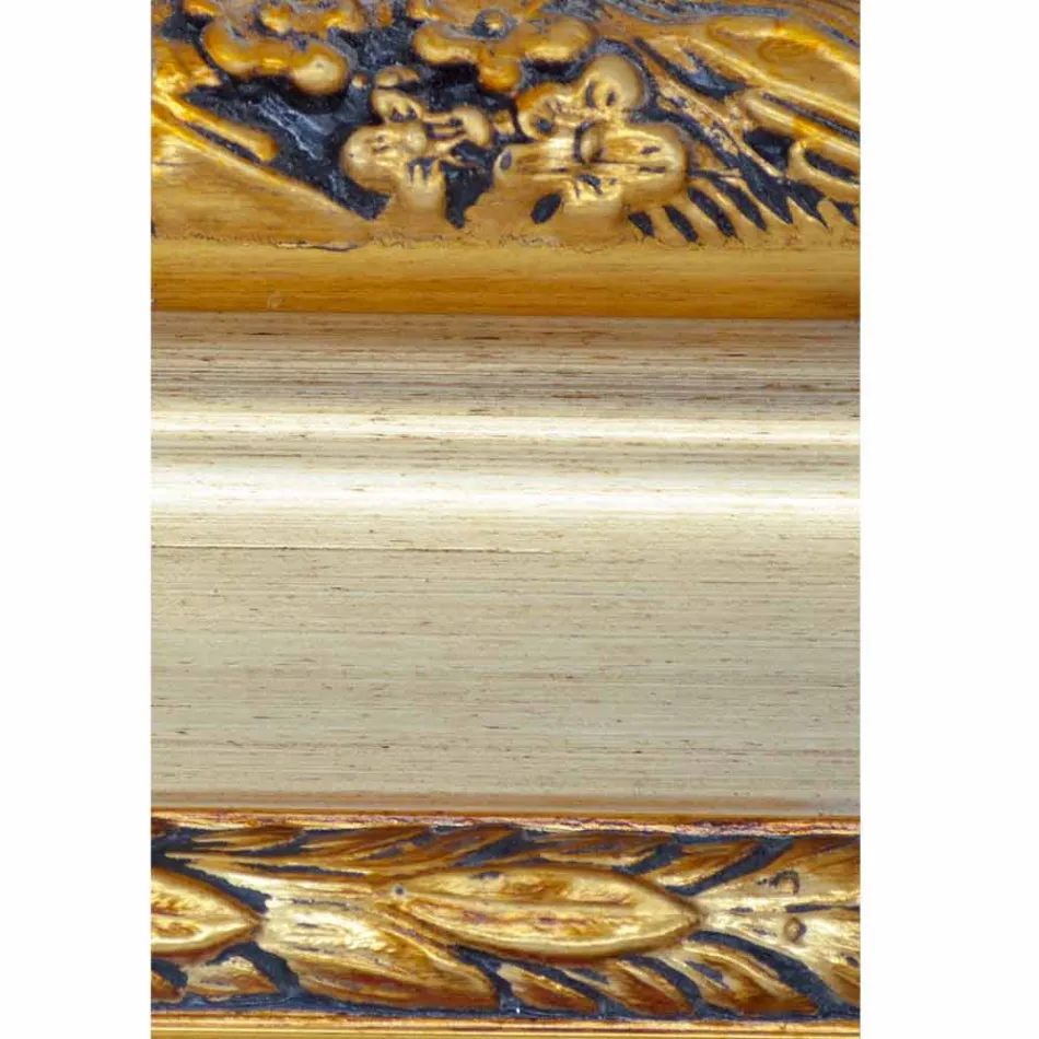 Moderner Wandspiegel aus Tannenholz made in Italy Armando Viadurini