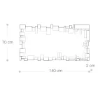 Rechteckiger Wandspiegel mit geformtem Glasrahmen - Norbo Viadurini