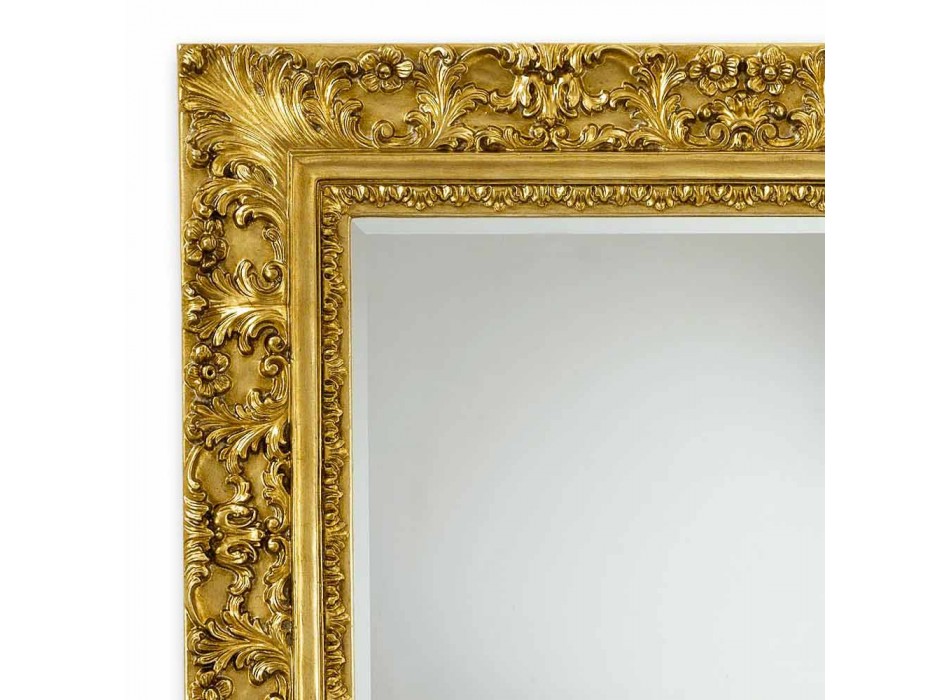 Spiegel rechteckige Wand mit Blumenschmuck Agasse Viadurini