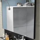 Polierter Drahtspiegel mit abgedecktem Rahmen, hergestellt in Italien – Want Viadurini