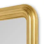 Handdekorierter Holzspiegel aus Blattgold Made in Italy - Navona Viadurini