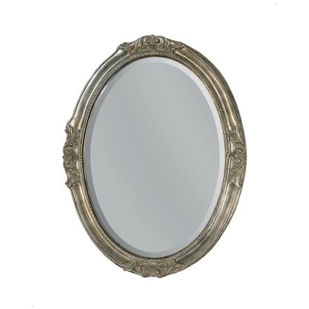 Ovaler Spiegel mit geschliffenem Spiegel, hergestellt in Italien – Avus Viadurini