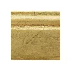 Rechteckiger Spiegel aus Blattgold und geschliffenem Spiegel, hergestellt in Italien – Rangi Viadurini